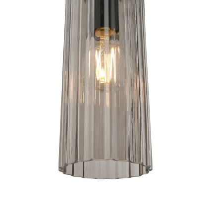 Nordlux - Rippvalgusti kaabliga MIELLA 3xE27/25W/230V must/suitsune