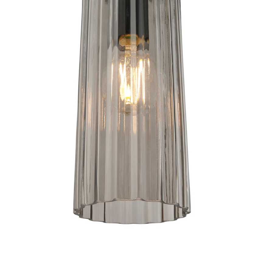 Nordlux - Rippvalgusti kaabliga MIELLA 3xE27/25W/230V must/suitsune