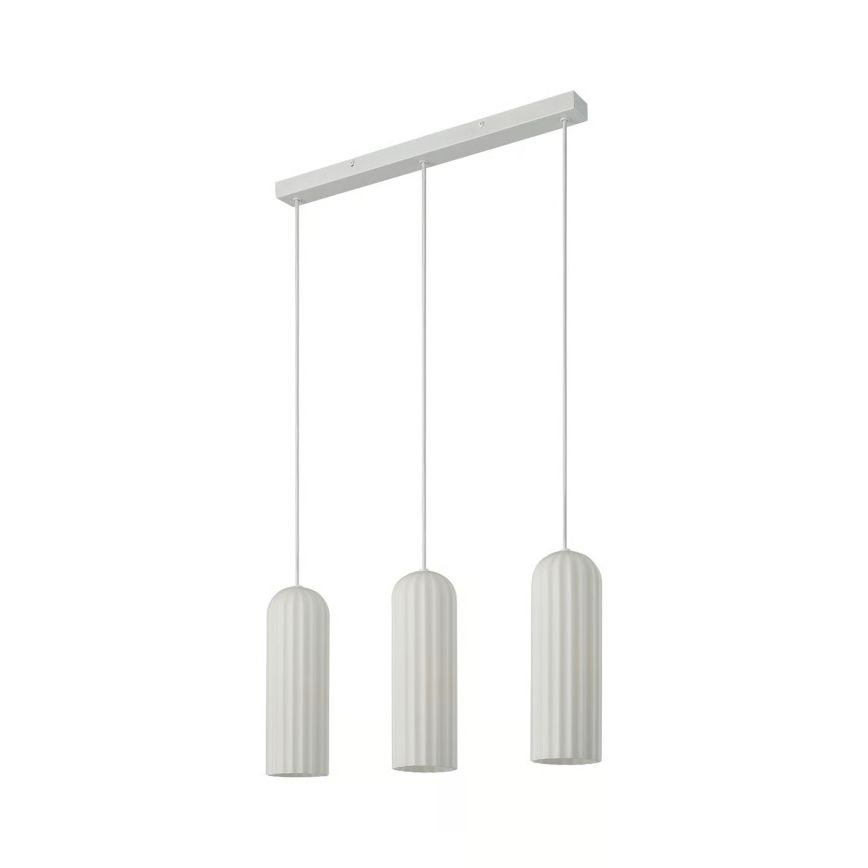 Nordlux - Rippvalgusti kaabliga MIELLA 3xE27/25W/230V valge