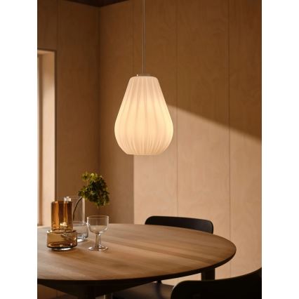 Nordlux - Rippvalgusti kaabliga SALLINO 1xE27/15W/230V läbimõõt 24 cm valge