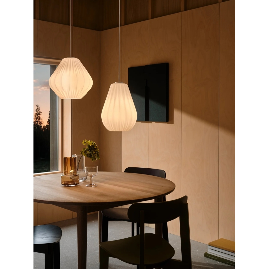 Nordlux - Rippvalgusti kaabliga SALLINO 1xE27/15W/230V läbimõõt 24 cm valge