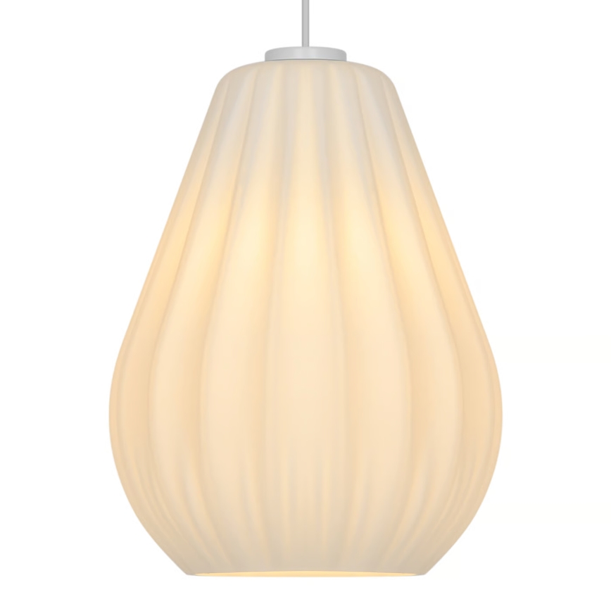Nordlux - Rippvalgusti kaabliga SALLINO 1xE27/15W/230V läbimõõt 24 cm valge