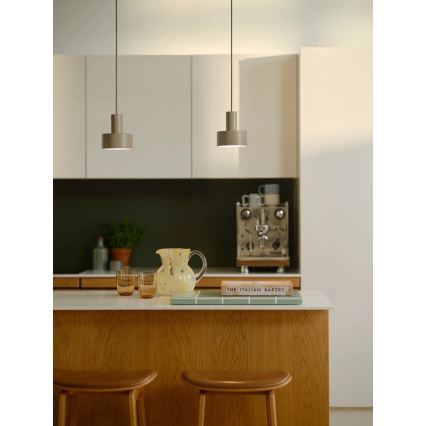 Nordlux - Rippvalgusti MATIS 1xE27/40W/230V pruun