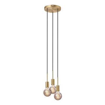 Nordlux - Rippvalgusti PACO kaabliga 3xE27/25W/230V messing