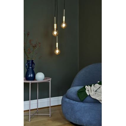 Nordlux - Rippvalgusti PACO kaabliga 3xE27/25W/230V messing