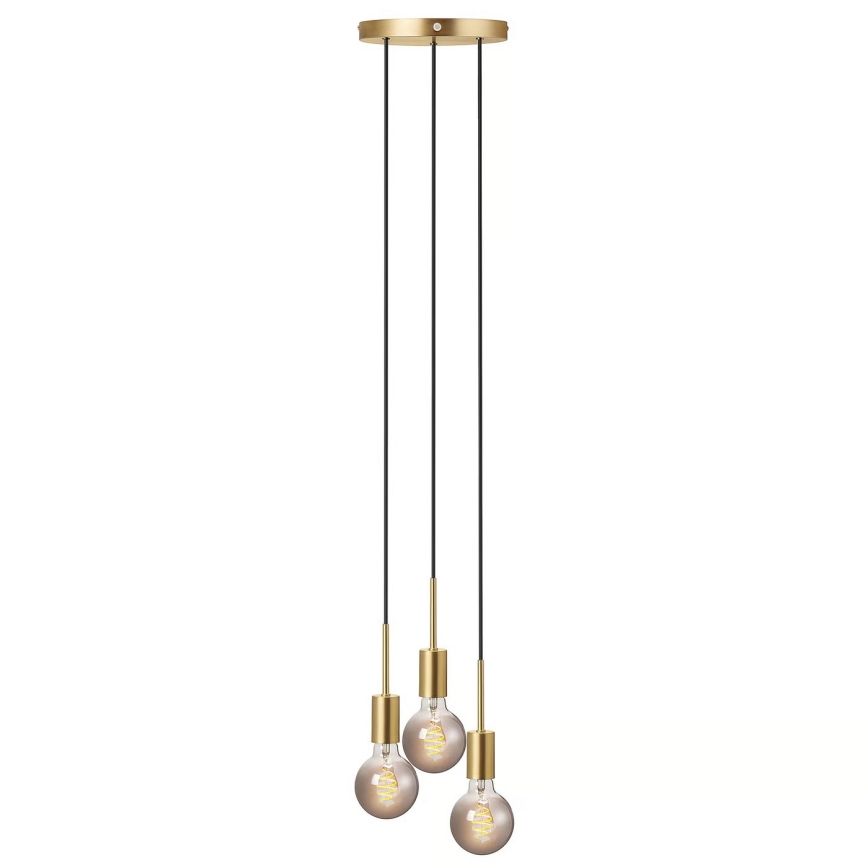 Nordlux - Rippvalgusti PACO kaabliga 3xE27/25W/230V messing