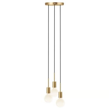 Nordlux - Rippvalgusti PACO kaabliga 3xE27/25W/230V messing
