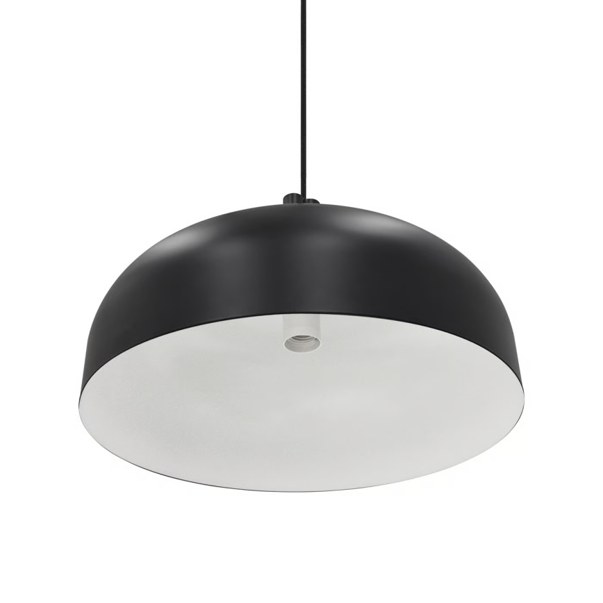 Nordlux - SANDRO rippvalgusti kaabliga, 1x E27/15W/230V, Ø 40 cm, must
