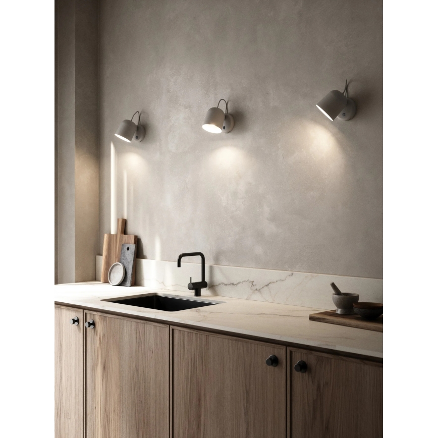 Nordlux - Seinavalgusti ANGLE USB-ühendusega 1xGU10/25W/230V hall