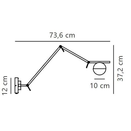 Nordlux - Seinavalgusti CONTINA 1xG9/5W/230V messing