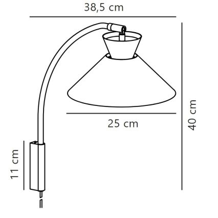 Nordlux - Seinavalgusti DIAL 1xE27/40W/230V valge