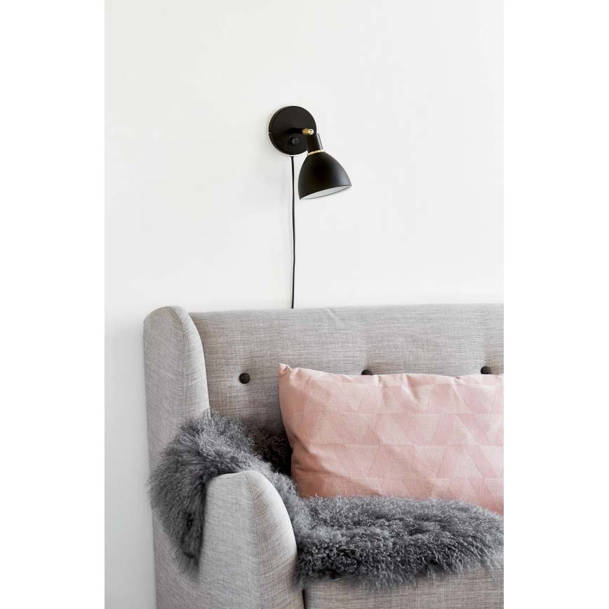 Nordlux - Seinavalgusti RAY 1xE14/25W/230V must