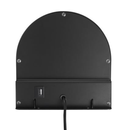 Nordlux - Seinavalgusti riiuliga CODY 1xGU10/15W/230V must