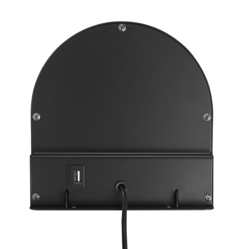 Nordlux - Seinavalgusti riiuliga CODY 1xGU10/15W/230V must
