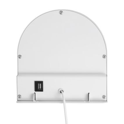 Nordlux - Seinavalgusti riiuliga CODY 1xGU10/15W/230V valge