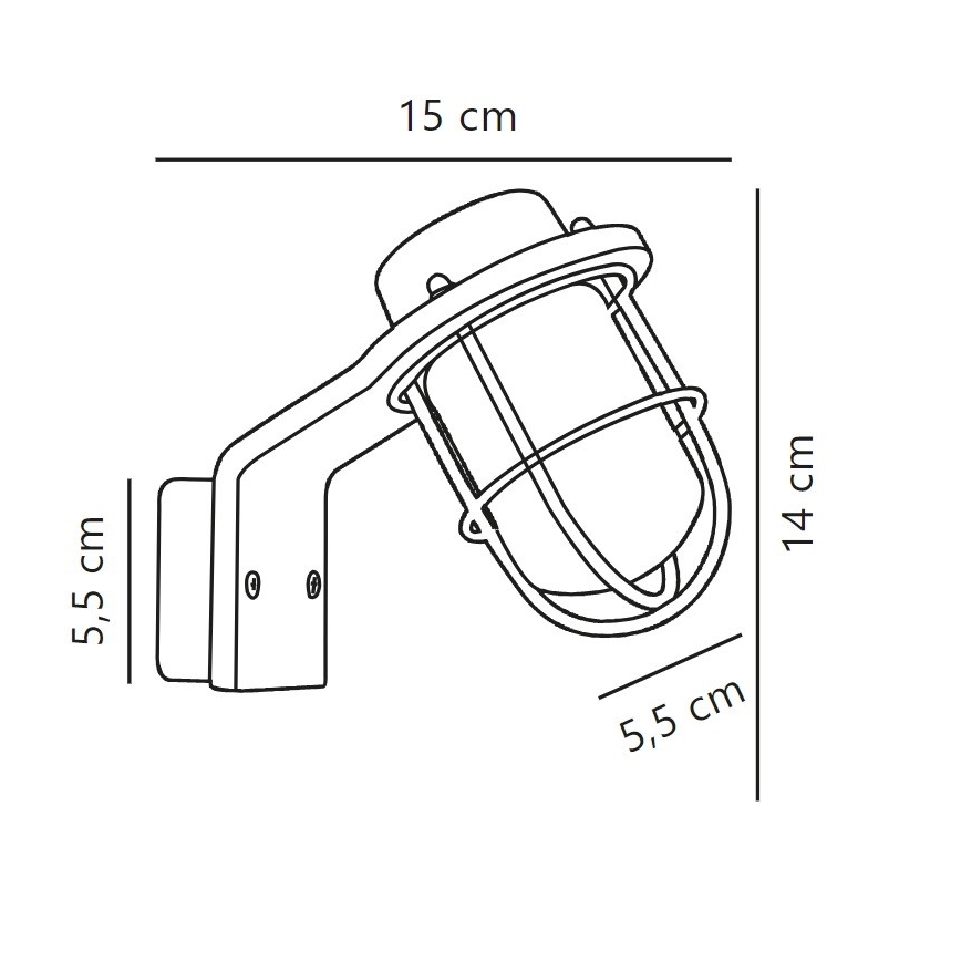 Nordlux - Seinavalgusti vannituppa MARINA 1xG9/40W/230V IP44 must