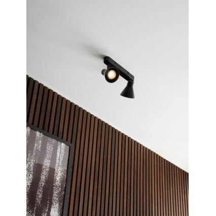 Nordlux - Spottvalgusti EIK 2xGU10/35W/230V must