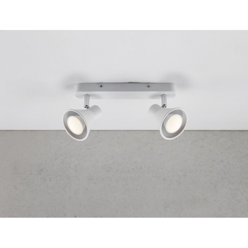 Nordlux - Spottvalgusti EIK 2xGU10/35W/230V valge