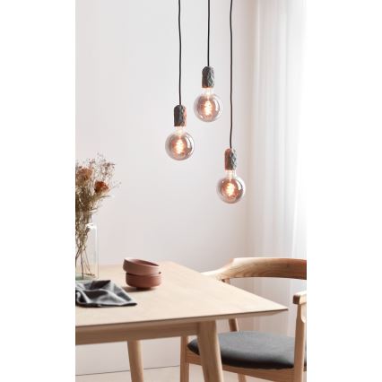 Nordlux - Toitekaabel HANG 1xE27/40W/230V hall/must