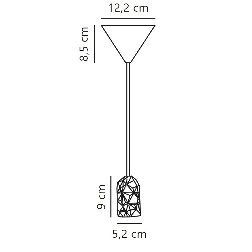 Nordlux - Toitekaabel HANG 1xE27/40W/230V valge