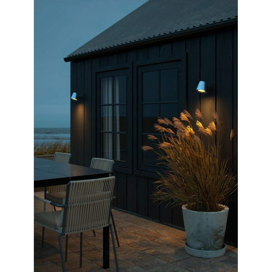 Nordlux - Väli seinavalgusti ALERIA 1xGU10/35W/230V IP44 hõbedane