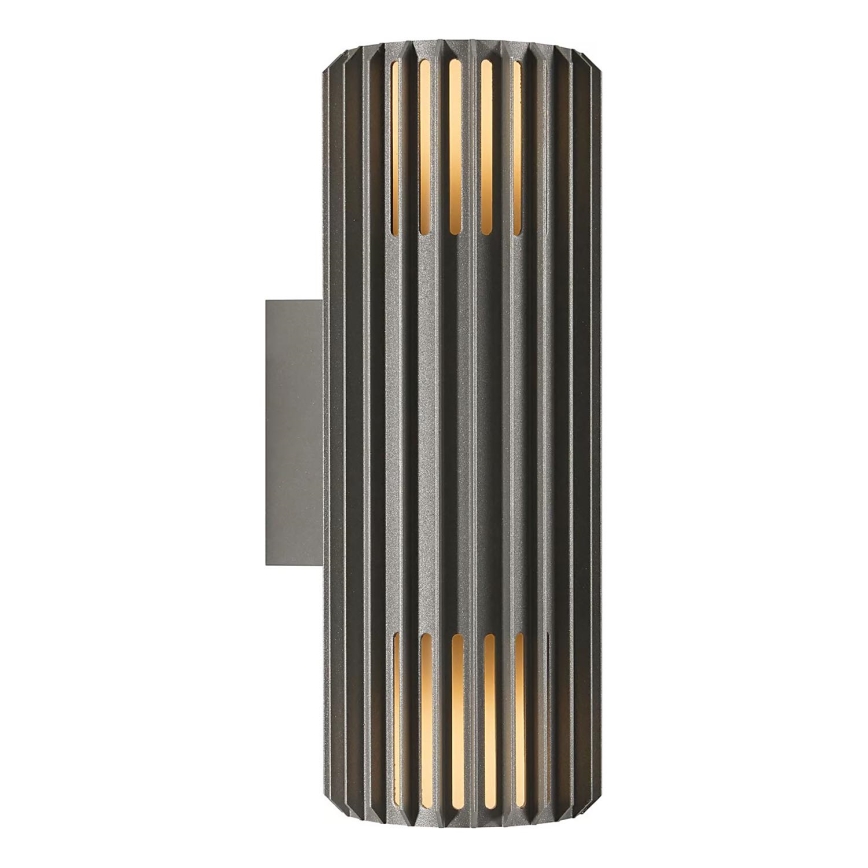 Nordlux - Väli seinavalgusti ALUDRA 2xE27/15W/230V IP54 antratsiit