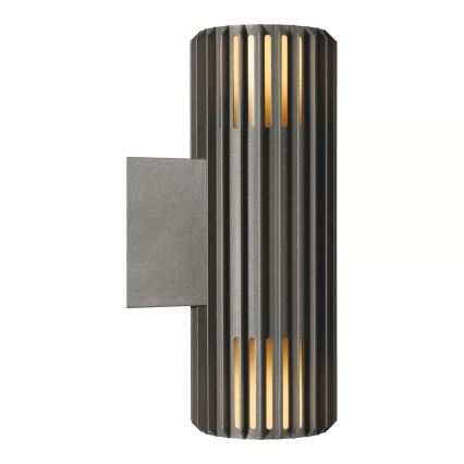 Nordlux - Väli seinavalgusti ALUDRA 2xE27/15W/230V IP54 antratsiit