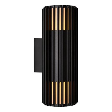 Nordlux - Väli seinavalgusti ALUDRA 2xE27/15W/230V IP54 must