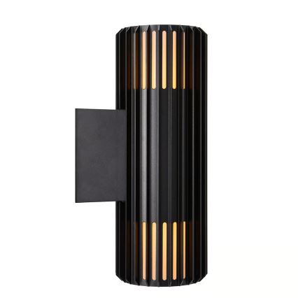 Nordlux - Väli seinavalgusti ALUDRA 2xE27/15W/230V IP54 must