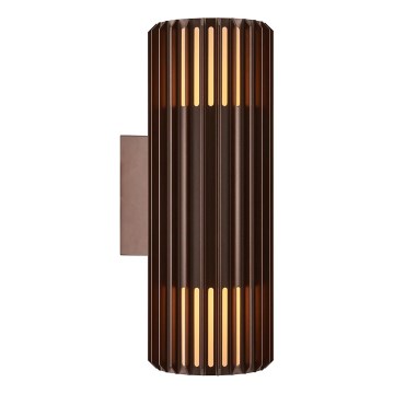 Nordlux - Väli seinavalgusti ALUDRA 2xE27/15W/230V IP54 pruun