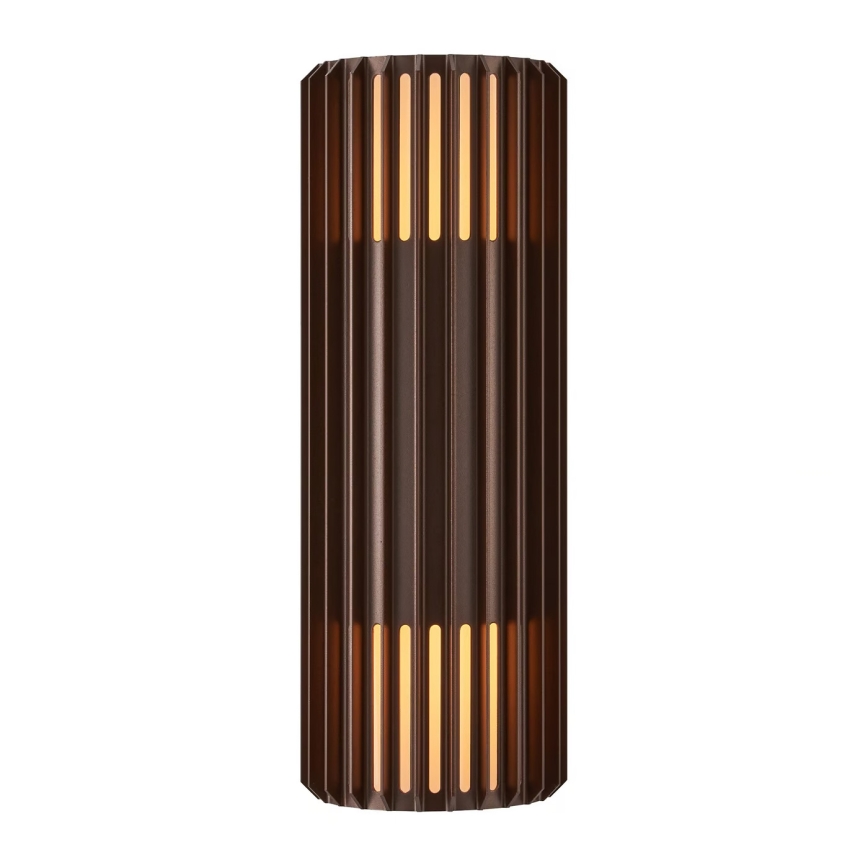 Nordlux - Väli seinavalgusti ALUDRA 2xE27/15W/230V IP54 pruun