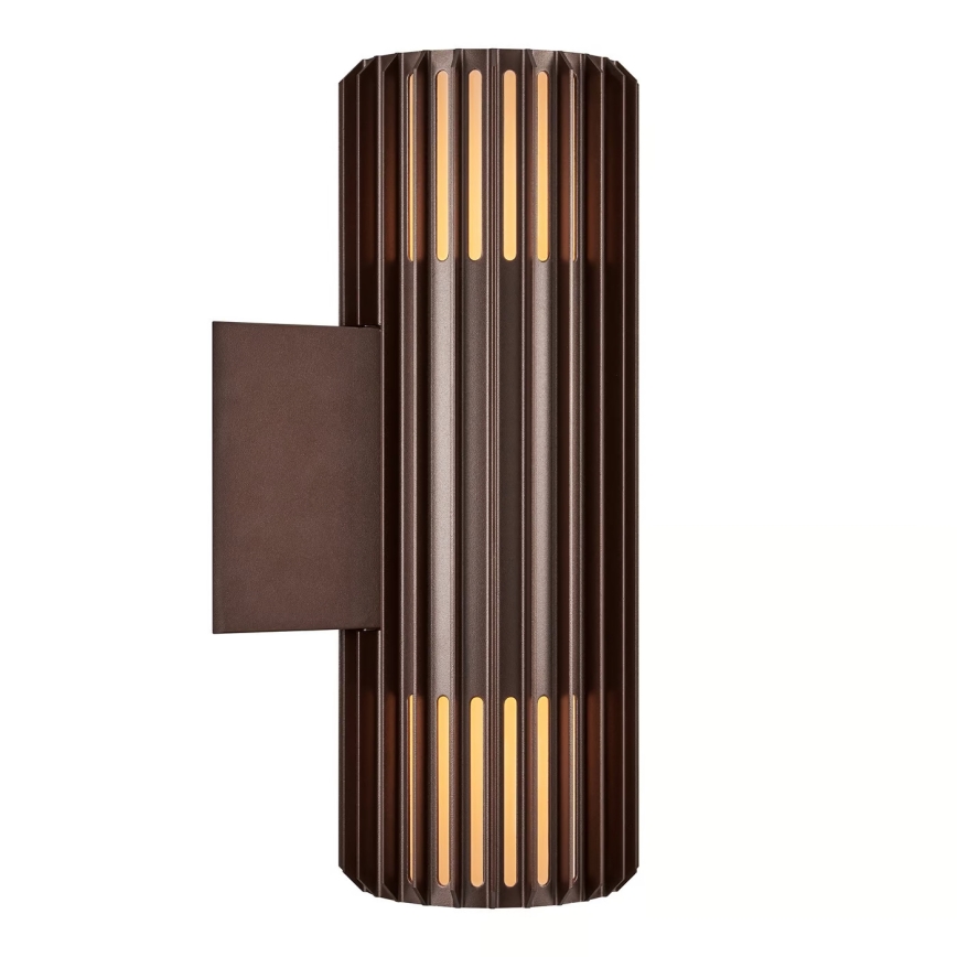 Nordlux - Väli seinavalgusti ALUDRA 2xE27/15W/230V IP54 pruun