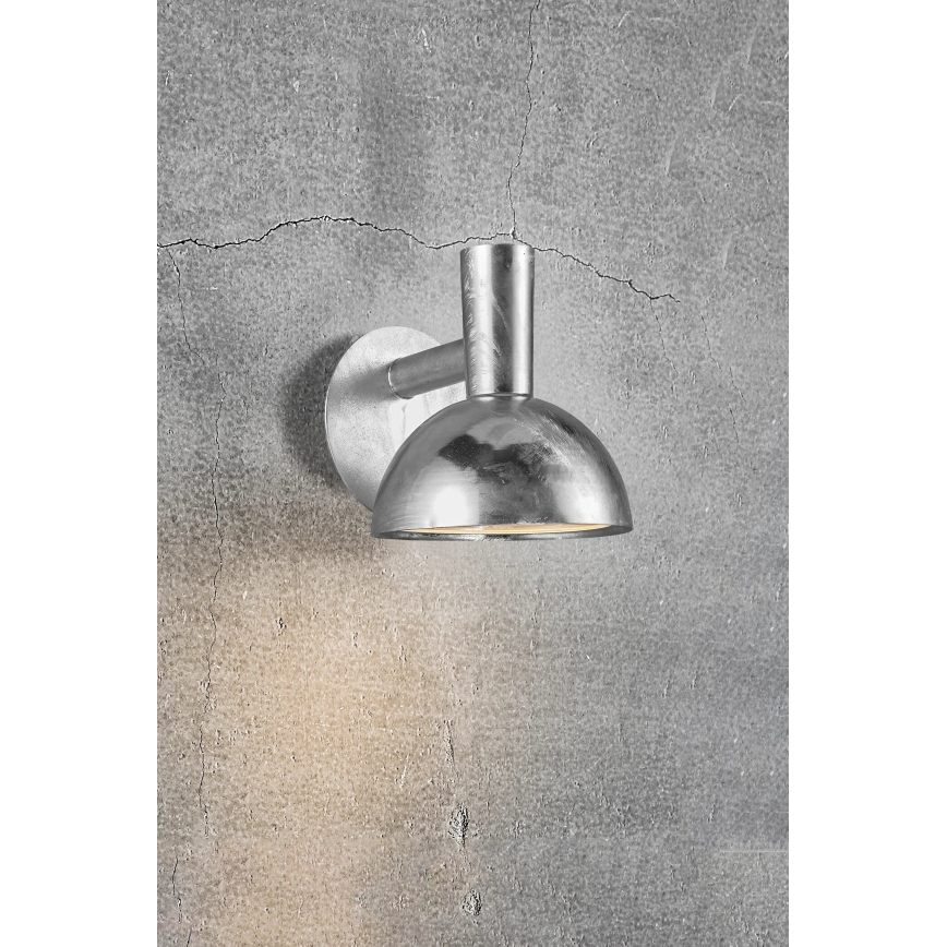 Nordlux - Väli seinavalgusti ARKI 1xE27/20W/230V IP54 hõbedane