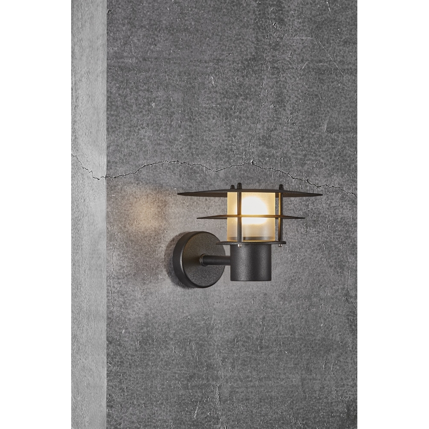 Nordlux - Väli seinavalgusti BASTIA 1xE14/12W/230V IP54 must