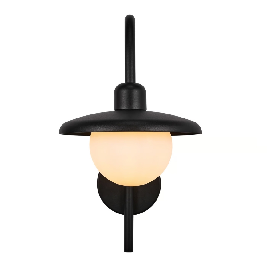 Nordlux - Väli seinavalgusti BERLO 1xE27/10W/230V IP44 must