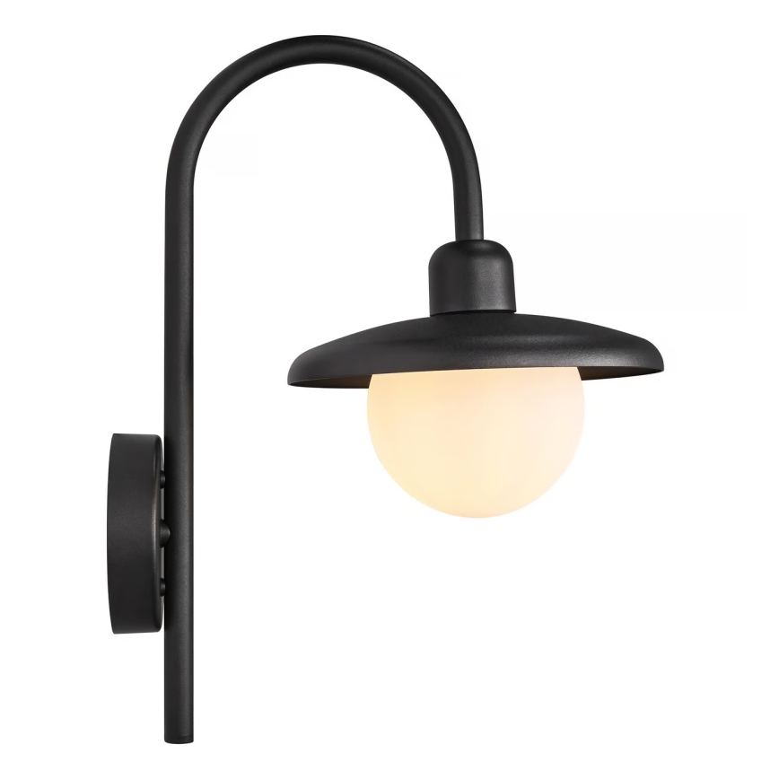 Nordlux - Väli seinavalgusti BERLO 1xE27/10W/230V IP44 must