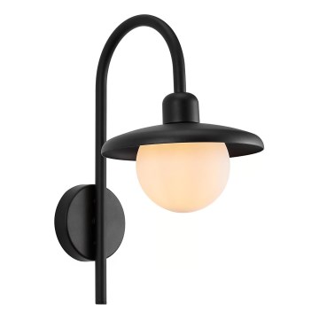 Nordlux - Väli seinavalgusti BERLO 1xE27/10W/230V IP44 must