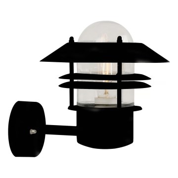 Nordlux - Väli seinavalgusti BLOKHUS 1xE27/60W/230V IP54 must