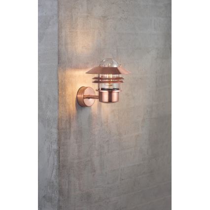 Nordlux - Väli seinavalgusti BLOKHUS 1xE27/60W/230V IP54 vask