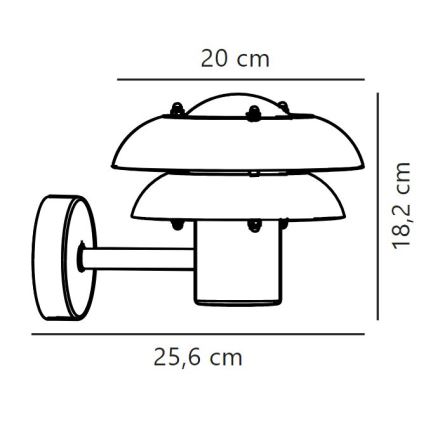 Nordlux - Väli seinavalgusti KURNOS 1xE14/12W/230V IP54 must