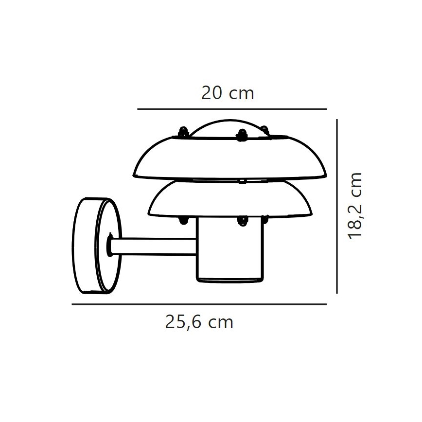 Nordlux - Väli seinavalgusti KURNOS 1xE14/12W/230V IP54 must
