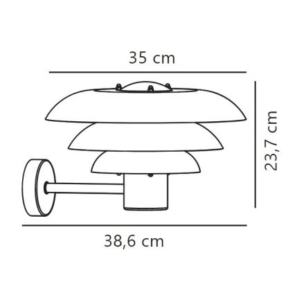 Nordlux - Väli seinavalgusti KURNOS 1xE27/20W/230V IP54 beež