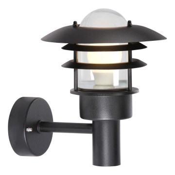 Nordlux - Väli seinavalgusti LONSTRUP 1xE27/60W/230V IP44 must