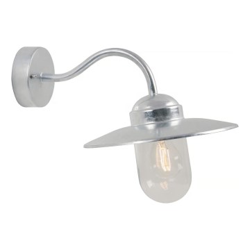 Nordlux - Väli seinavalgusti LUXEMBOURG 1xE27/60W/230V IP54 hõbedane