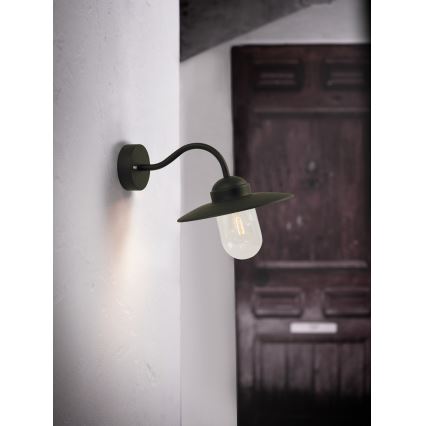 Nordlux - Väli seinavalgusti LUXEMBOURG 1xE27/60W/230V IP54 must
