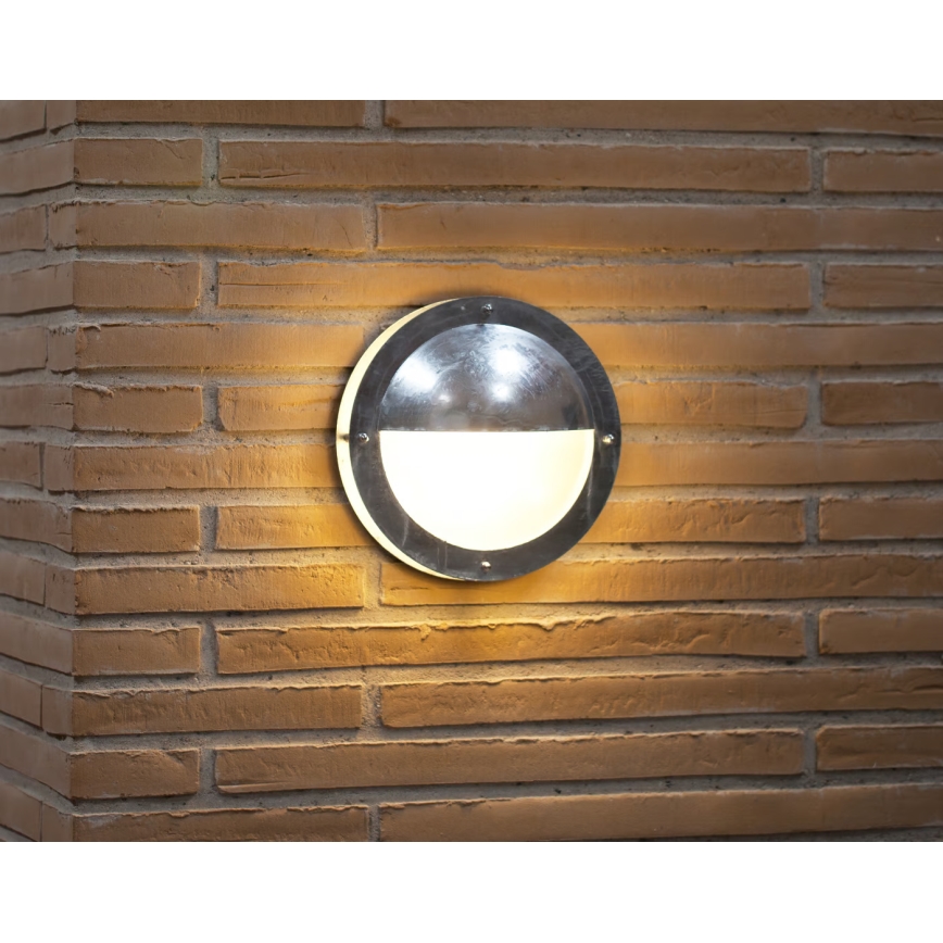 Nordlux - Väli seinavalgusti MALTA 1xE27/60W/230V IP54 hõbedane