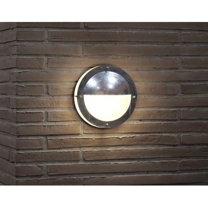Nordlux - Väli seinavalgusti MALTA 1xE27/60W/230V IP54 hõbedane