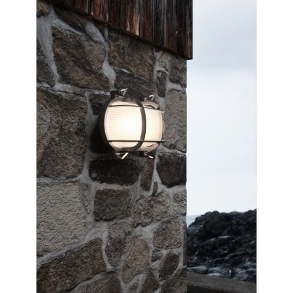 Nordlux - väliseinavalgusti HELFORD 1xE27/12,5W/230V IP64, hall