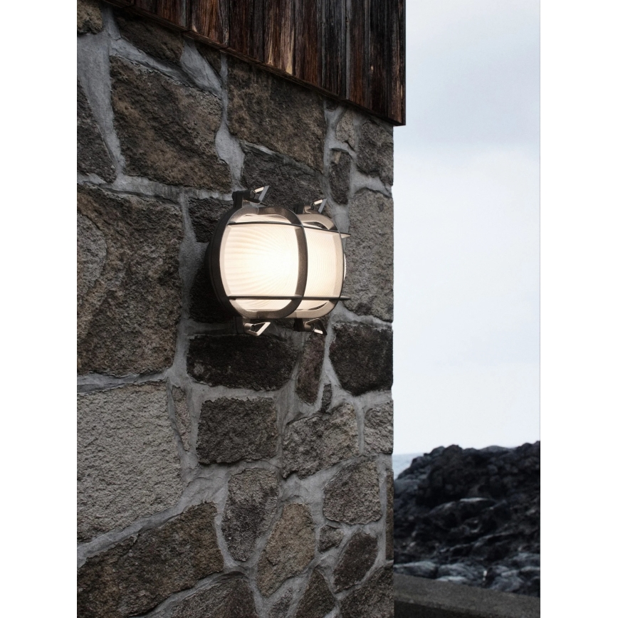 Nordlux - väliseinavalgusti HELFORD 1xE27/12,5W/230V IP64, hall