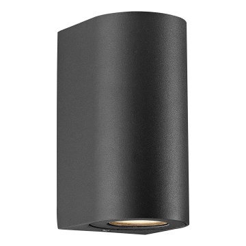 Nordlux - välisseinale mõeldud seinavalgusti CANTO 2xGU10/28W/230V IP44 must